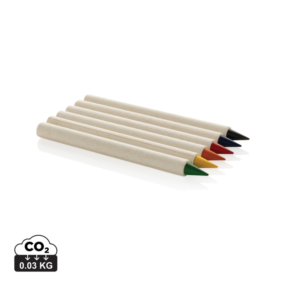 Logo trade promotional merchandise picture of: Micki GRS infinity 6pc colouring pencil set