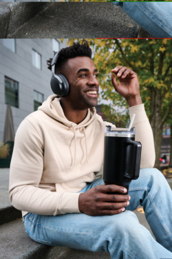 Logo trade promotional items image of: Stadley RCS recycled steel tumbler 1200ML