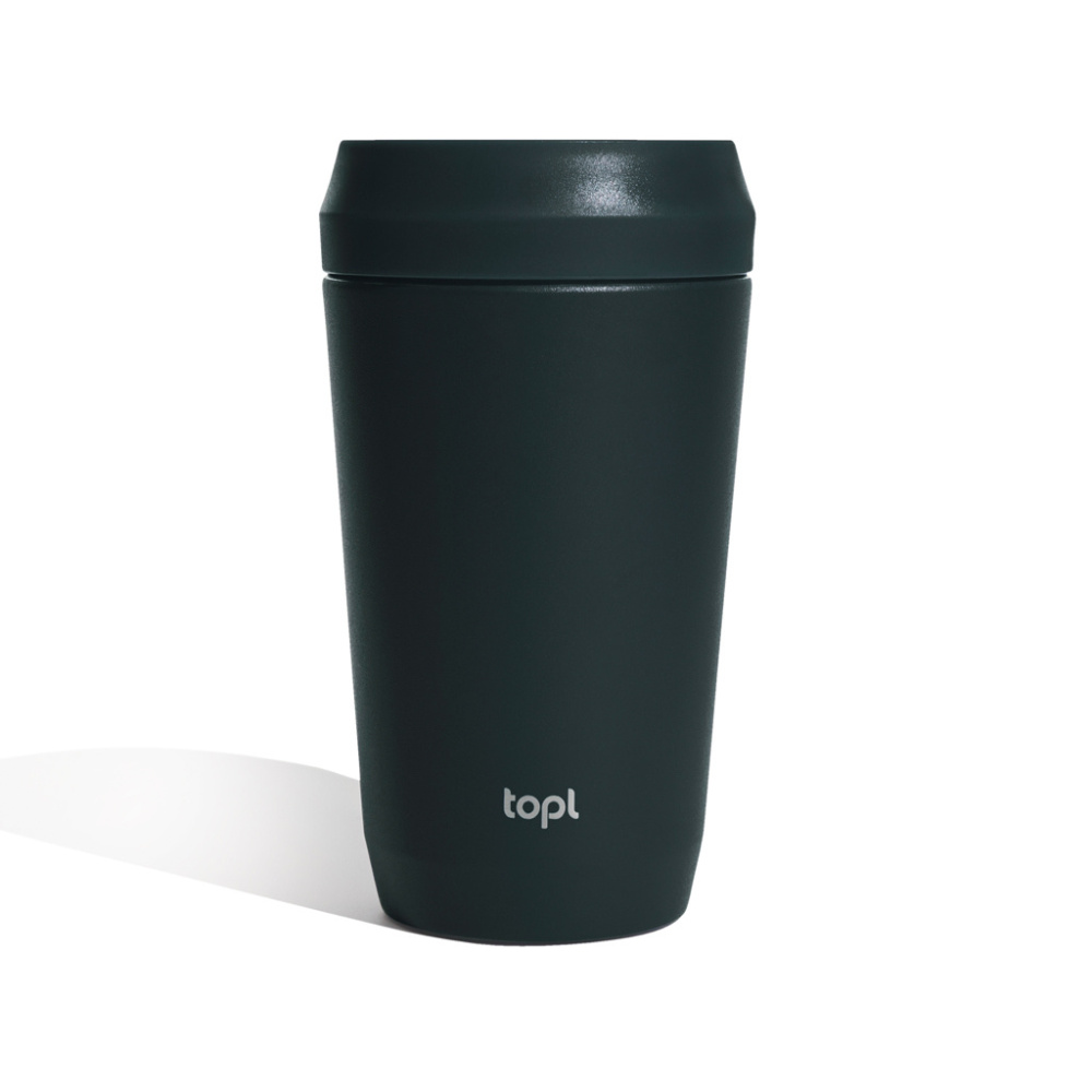 Logo trade corporate gift photo of: Topl Recycled Steel To Go Tumbler Patented 360 Lid 354ml