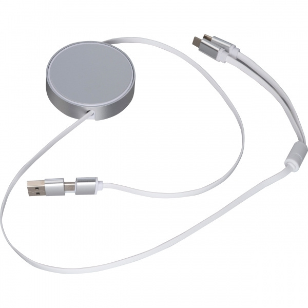 Logo trade promotional product photo of: Charging cable made from recycled aluminum Ostend
