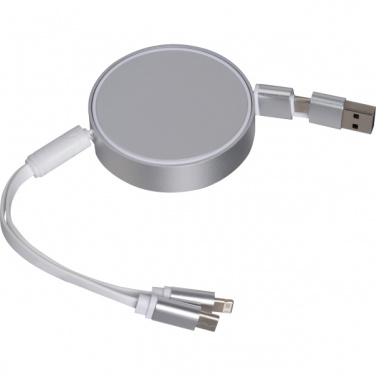 Logo trade advertising products image of: Charging cable made from recycled aluminum Ostend