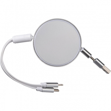 Logotrade advertising products photo of: Charging cable made from recycled aluminum Ostend