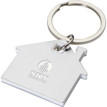Logotrade business gift image of: Nook house-shaped keychain