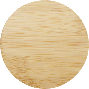 Logotrade promotional product picture of: Leona 350 ml glass cup with bamboo lid