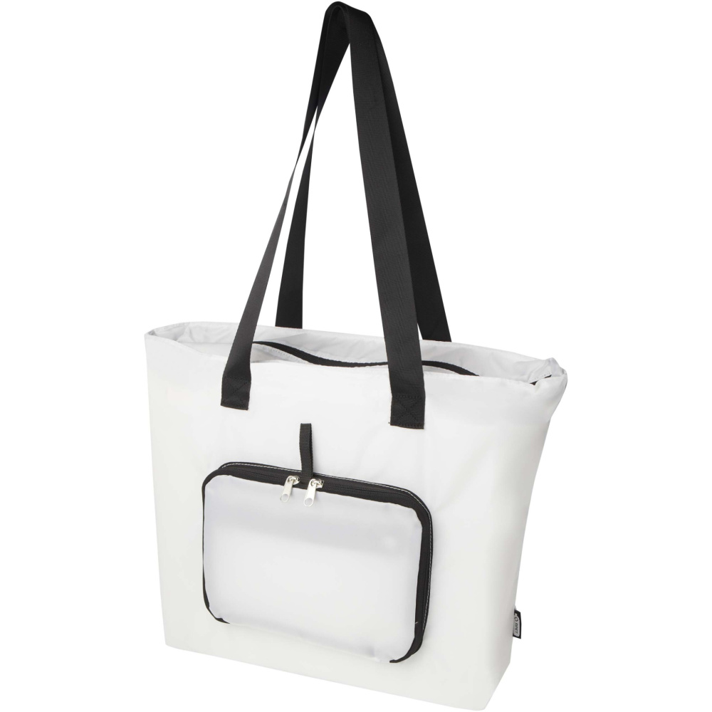 Logo trade promotional giveaways image of: EcoFold RPET foldable tote bag 16L