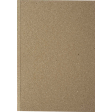 Logo trade promotional item photo of: Novella Austen A5 recycled soft cover kraft notebook - 100 sheets