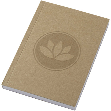 Logo trade corporate gift photo of: Novella Austen A6 recycled soft cover kraft notebook - 100 sheets