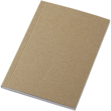 Logo trade promotional product photo of: Novella Austen A6 recycled soft cover kraft notebook - 50 sheets