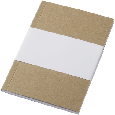 Logotrade promotional gift image of: Novella Austen A6 recycled soft cover kraft notebook - 50 sheets