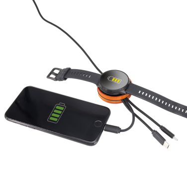 Logo trade promotional items image of: Big cable 4in1 with illuminated logo - i5w