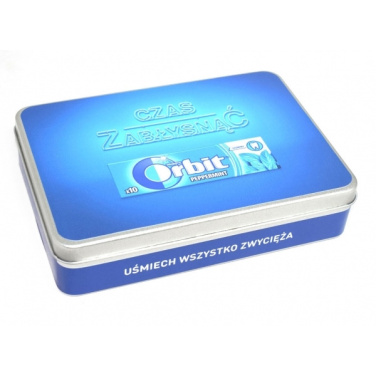 Logo trade corporate gifts image of: Metal box 18x12,6x4 cm