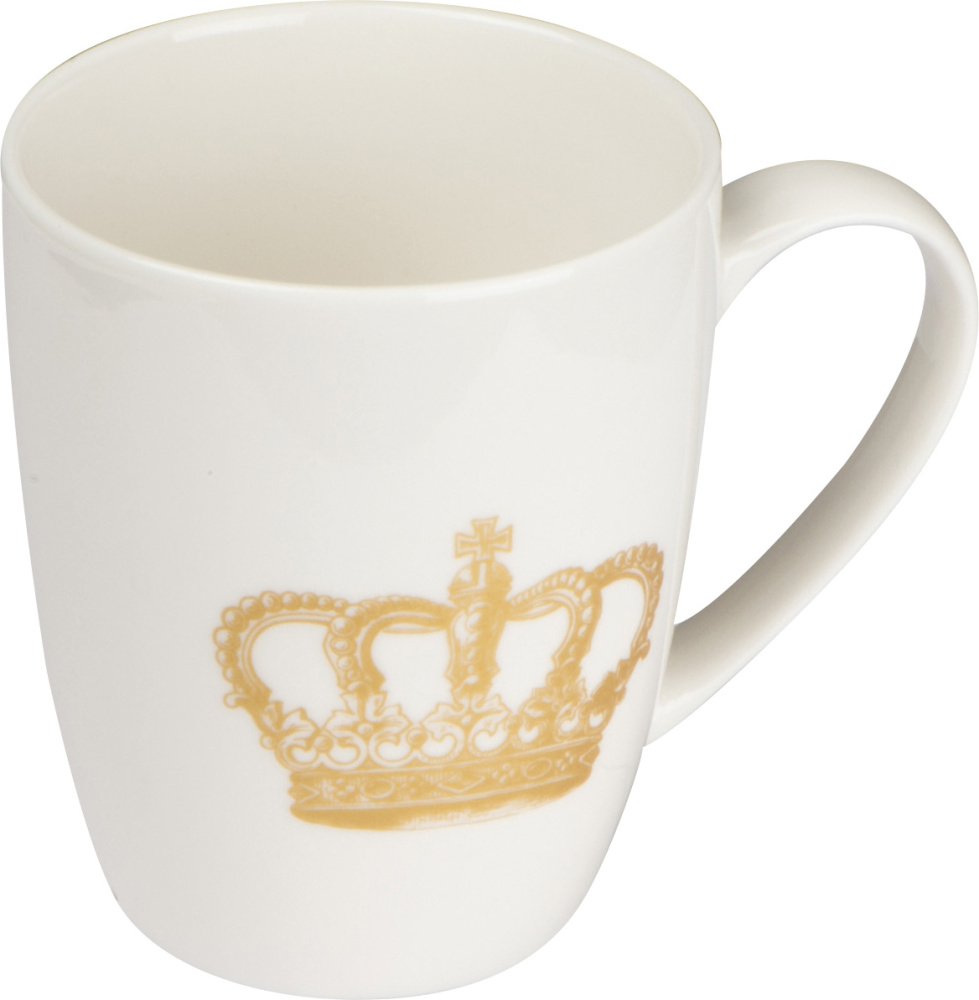 Logo trade promotional merchandise image of: Mug with crown print 300 ml