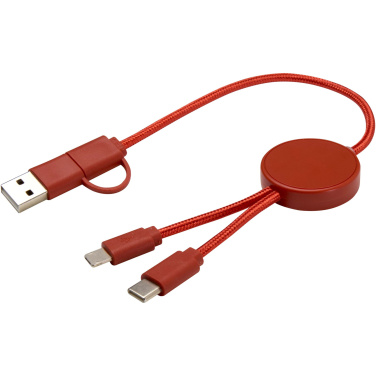 Logotrade promotional giveaway picture of: Citala 5-in-1 recycled plastic 30 cm data sync and 27W fast charge cable