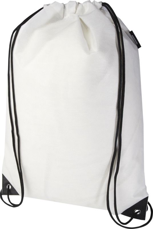 Logotrade promotional giveaways photo of: Evergreen GRS recycled non-woven drawstring bag 5L