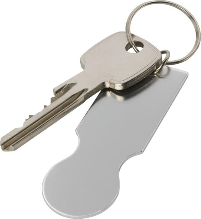 Logotrade advertising product image of: Rhea shopping cart keyring