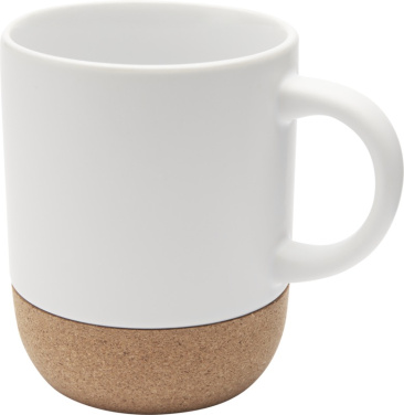 Logotrade promotional giveaway image of: Billie 300 ml ceramic mug with cork details and matt finish