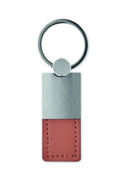 Logotrade business gift image of: PU and metal key ring Helsinki