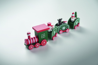 Logo trade business gift photo of: Wooden Christmas train