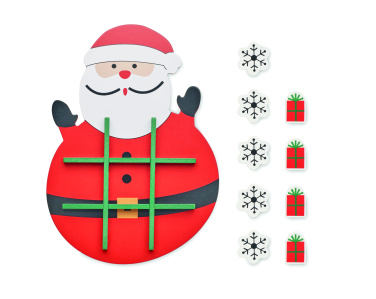 Logo trade advertising products picture of: Christmas wooden tic tac toe