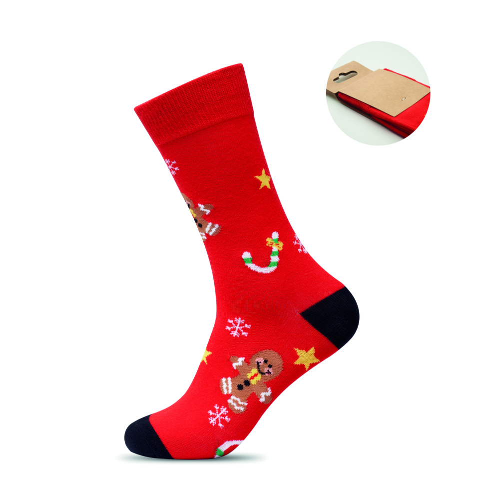 Logo trade promotional products picture of: Pair of Christmas socks M