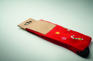 Logo trade business gifts image of: Pair of Christmas socks L