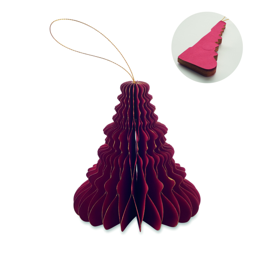Logotrade promotional products photo of: Christmas paper tree hanger