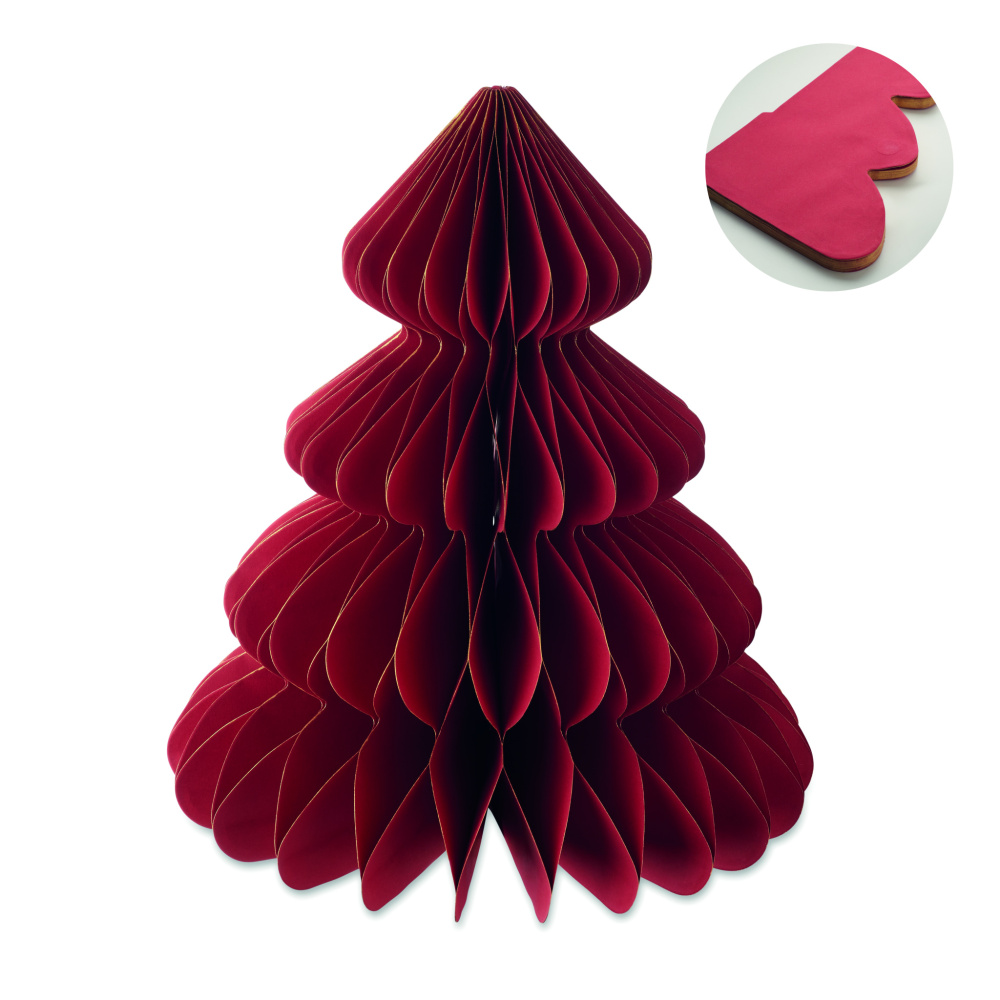 Logo trade corporate gifts image of: Paper Xmas tree decoration