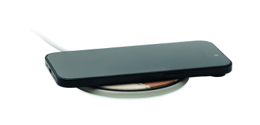 Logo trade corporate gift photo of: Cork wireless charger 15W