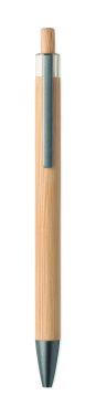 Logo trade business gift photo of: Push button bamboo pen