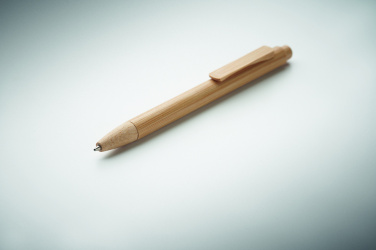 Logo trade promotional product photo of: Bamboo automatic ball pen