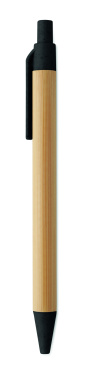 Logotrade promotional gift picture of: Push button ball pen in bamboo