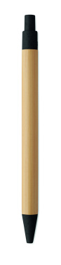 Logo trade promotional merchandise photo of: Push button ball pen in bamboo