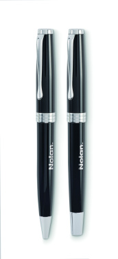 Logo trade promotional giveaway photo of: Ball pen and roller set