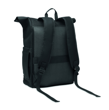Logotrade promotional gift image of: Rolltop laptop rucksack 600D