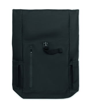 Logo trade corporate gifts picture of: Rolltop laptop rucksack 600D