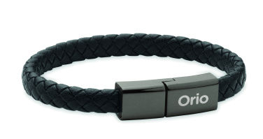 Logo trade promotional giveaway photo of: Braided bracelet cable type-C