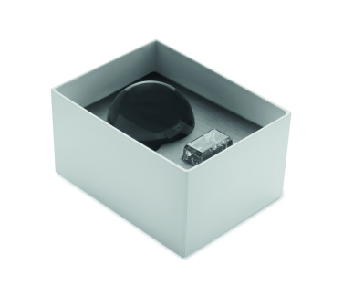 Logo trade promotional giveaway photo of: Glass round award