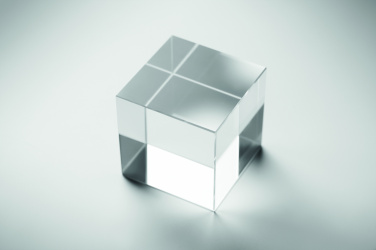 Logo trade promotional products picture of: Glass cube award