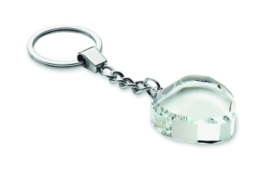 Logotrade promotional giveaways photo of: Glass heart award key ring