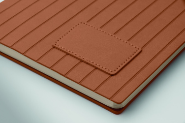 Logo trade promotional item photo of: A5 notebook in smokey PU