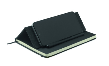 Logo trade promotional merchandise photo of: A5 notebook with phone holder