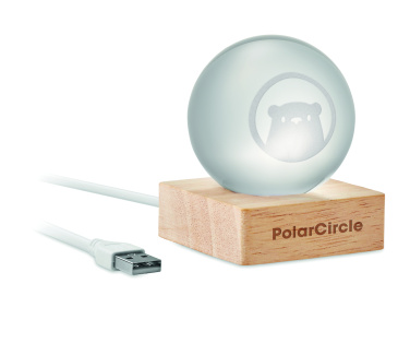Logo trade promotional items image of: LED glass ball