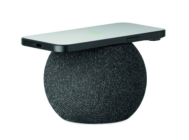 Logo trade promotional gift photo of: 15W wireless charger speaker