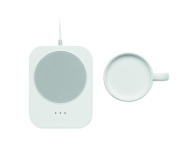 Logotrade promotional product picture of: Wireless charger mug warmer set