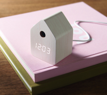 Logo trade promotional items picture of: MDF cuckoo alarm clock