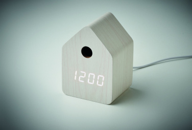 Logo trade promotional giveaways image of: MDF cuckoo alarm clock