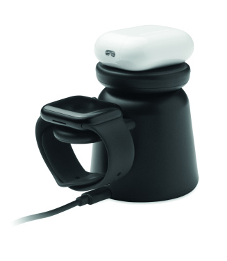 Logotrade business gifts photo of: 3 in 1 wireless charger 15W