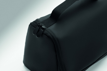 Logo trade promotional gifts image of: Cosmetic hanging bag in PU