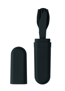 Logotrade promotional gifts photo of: Cutlery set and case in PLA