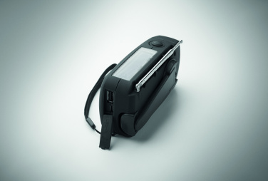 Logo trade promotional items picture of: Portable radio SOS with LED torch